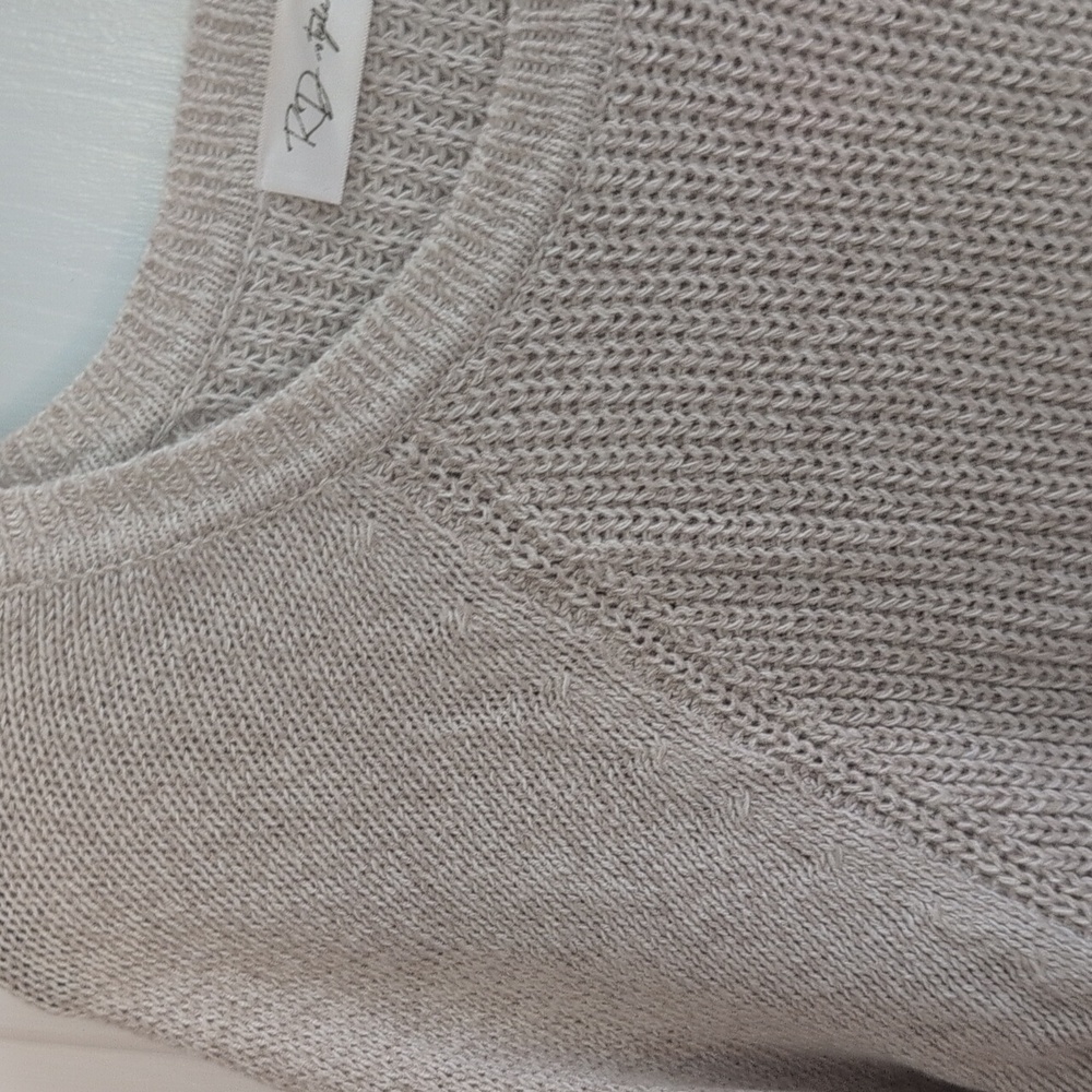 Beige Button-Side Sweater - Picture 5 of 15